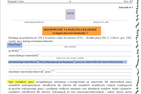 Ile czasu na badania do pracy? Musisz mieć orzeczenie przed startem!