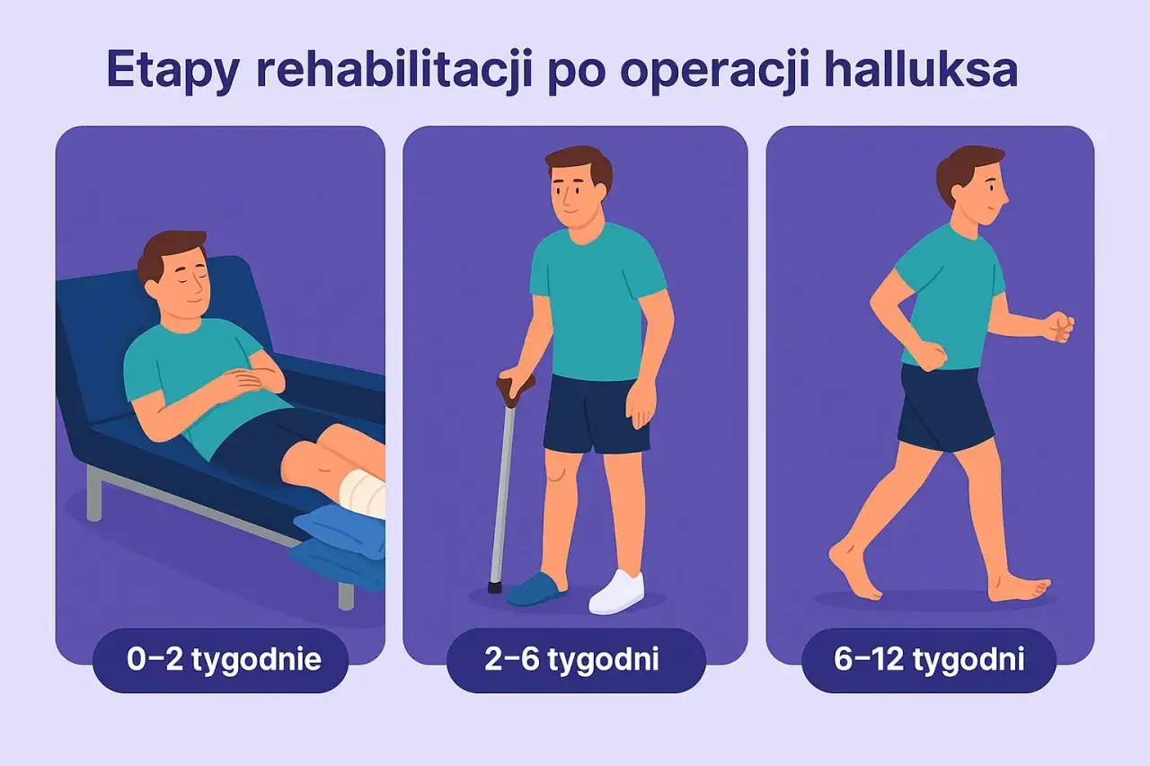 ćwiczenia po operacji haluksa etapy