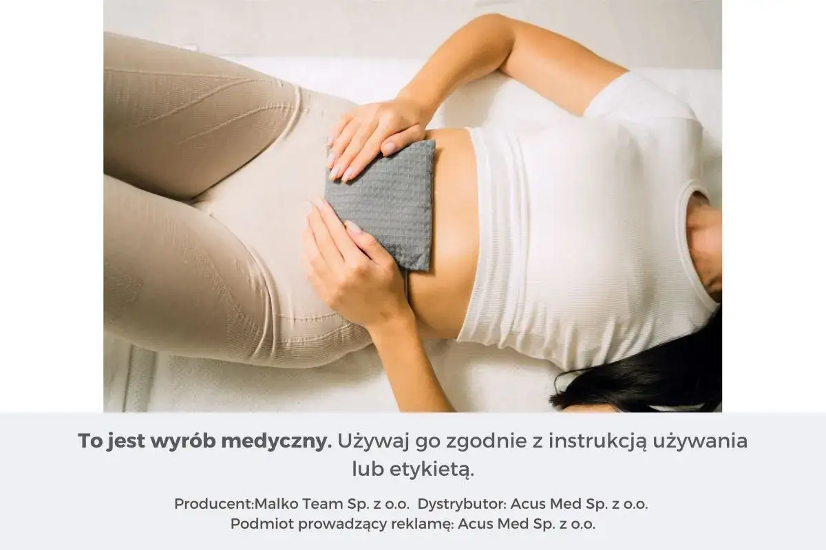 Kobieta z bólem podbrzusza